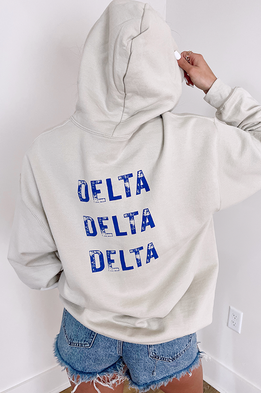 Tri delta corded sales sweatshirt
