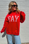 FAY Floral Embroidered Mock-Neck Sweatshirt