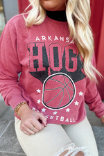 Arkansas Razorbacks Pro Basketball Sweatshirt