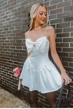 Bubbly Bliss White Dress