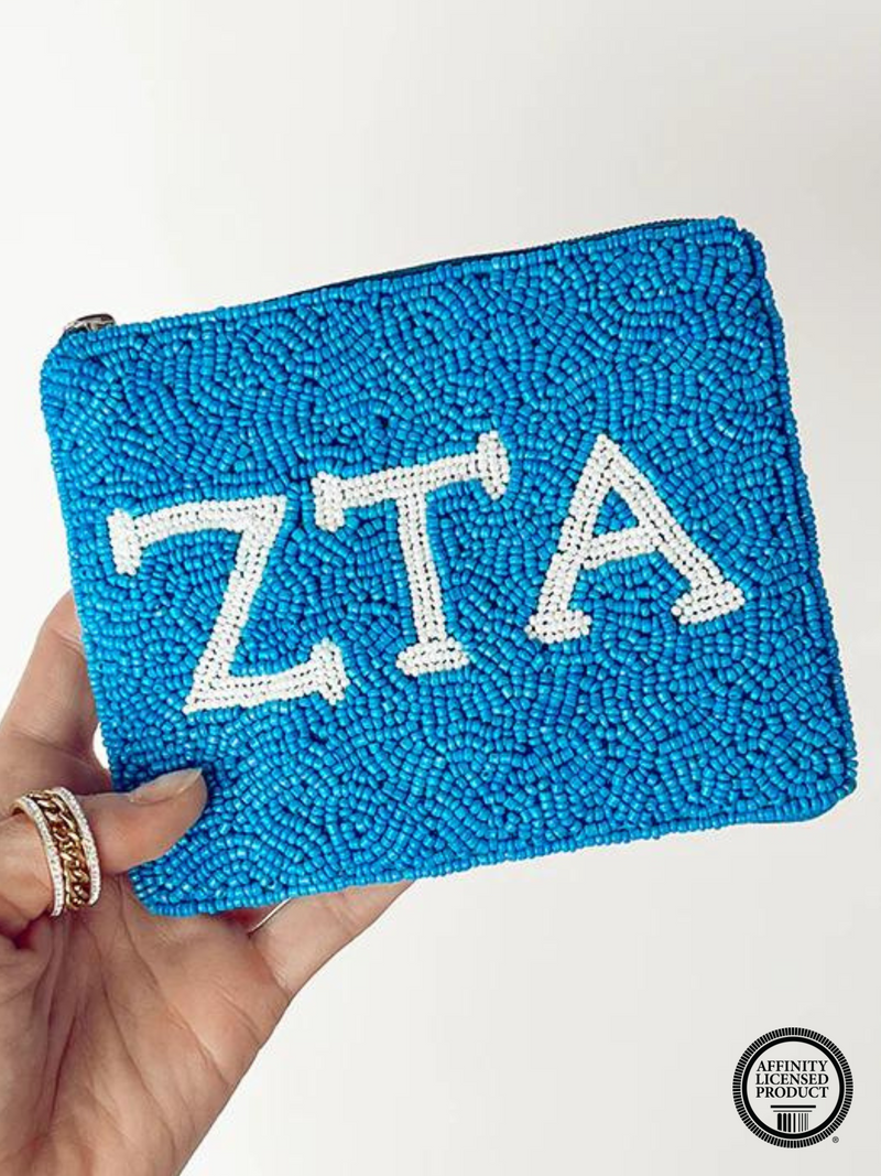 Social Statement: ZTA Beaded Pouch