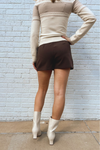 Hello Dolly Chocolate Mini Skort