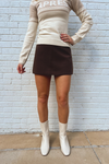 Hello Dolly Chocolate Mini Skort