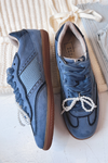 SHUSHOP: Sophie Sneaker - Blue Suede