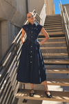 Southern Belle Denim Midi Dress
