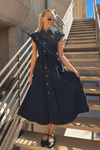 Southern Belle Denim Midi Dress