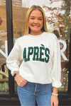 Apres Teddy Sweatshirt - White/Green