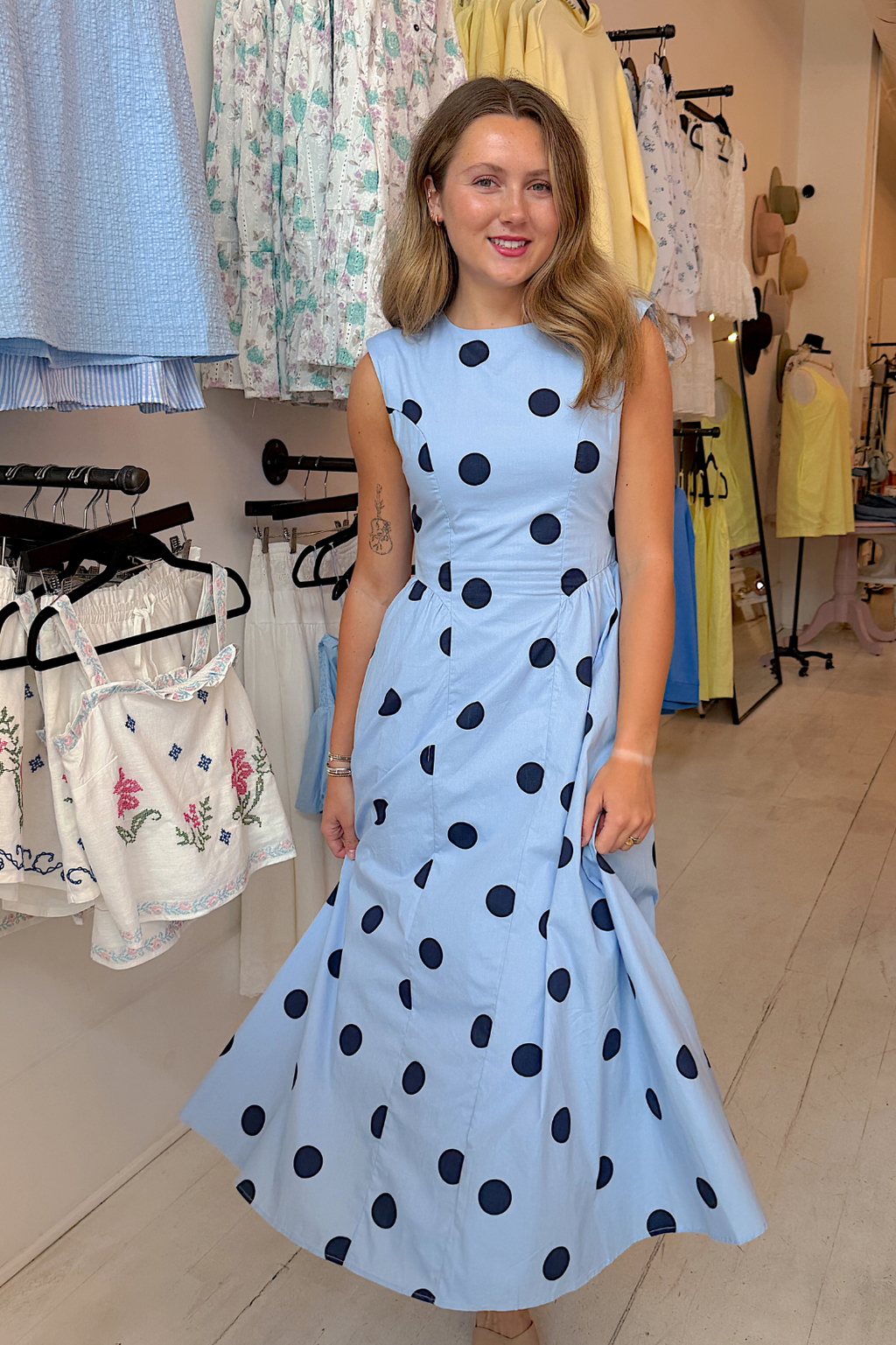 dark blue colour dress Cecelia Dress main image 0