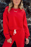 Vintage Havana: Scarlet Star Fleece Crew Neck + Jogger Set