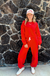 Vintage Havana: Scarlet Star Fleece Crew Neck + Jogger Set