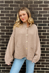 Get Toasted Cardigan - Tan