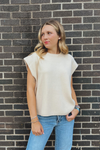 Crowd Pleaser Knit Top - Ecru