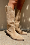 Marfa Boots: The EmmyLou - Apricot Suede