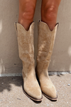 Marfa Boots: The EmmyLou - Apricot Suede