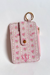 Greek Floral Cardholder Keychain