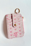 Greek Floral Cardholder Keychain