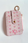 Greek Floral Cardholder Keychain