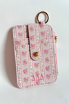Greek Floral Cardholder Keychain