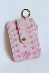 Greek Floral Cardholder Keychain