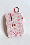Greek Floral Cardholder Keychain