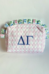 Greek Gingham Makeup Bag