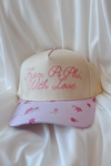Greek With Love Floral Trucker Hat