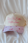 Greek With Love Floral Trucker Hat