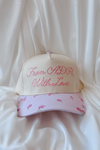 Greek With Love Floral Trucker Hat