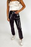 Speedway Gloss Faux Leather Pants