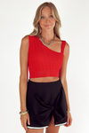 Endzone Red Crop Top