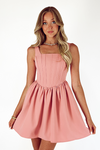 Rosy Corset Mini Dress