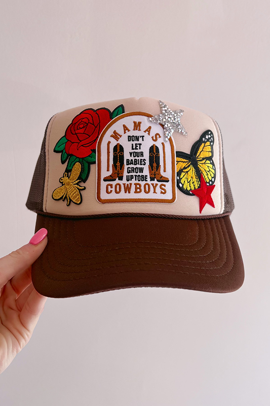 Social Statement: Mamas Don't Let Your Babies Custom Trucker Hat