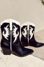 Diane Black Leather Boot