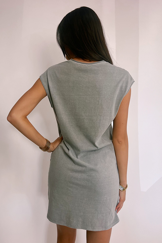 On The Move Dress -Gray