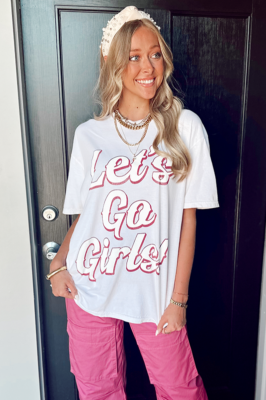 Project Social T: Let's Go Girls Tee -Pink Cloud