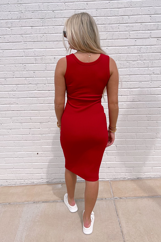 Hot Tamale Red Midi Dress