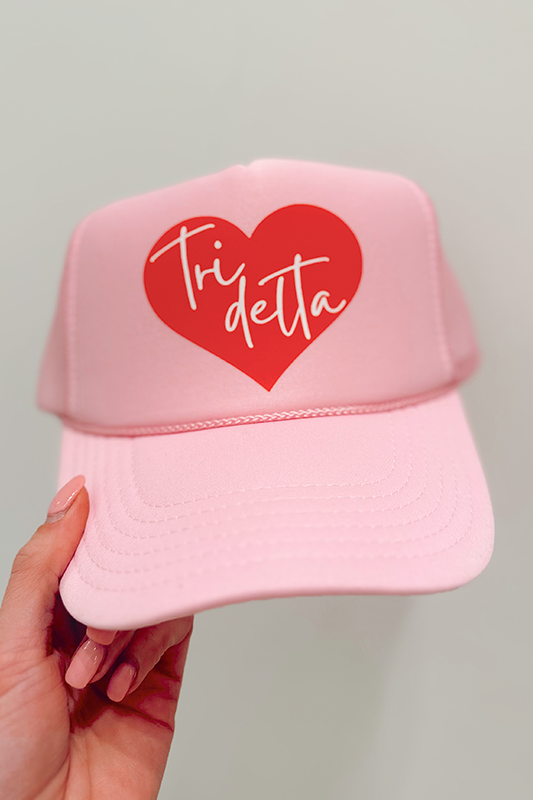 Social Statement: Love You More Trucker Hat -Tri Delta