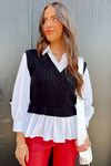 Day To Night Sweater Vest Top