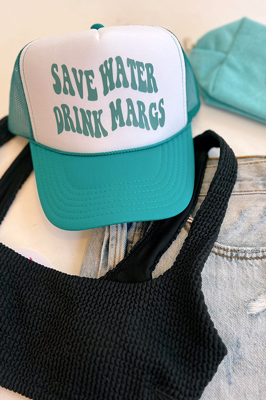 Social Statement: Save Water Drink Margs Trucker Hat