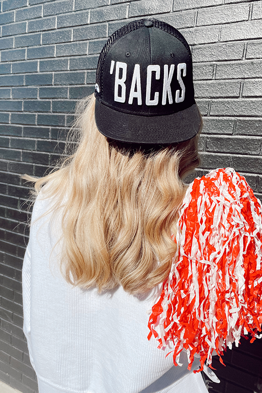 'BACKS Hat - Black/White