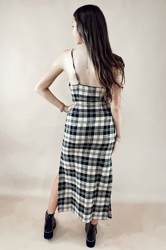 Chaser: Flannel Midi Slip Dress