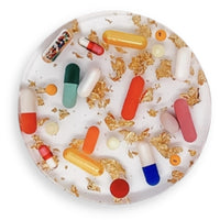 Pill + Gold Coaster