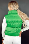 Spring Greens Puffer Vest