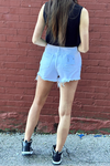 Two Toned High Rise Shorts