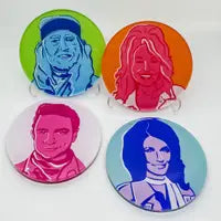 Country Legends Coasters -Set Of 4