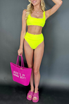 Buddy Love: Ora Bikini Bottoms -Neon Yellow
