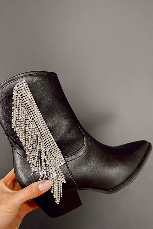Bling'd Out Boots -Black