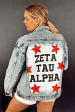 Zeta Tau Alpha Painted Jacket