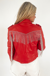 Buddy Love: Rife Leather Jacket -Red