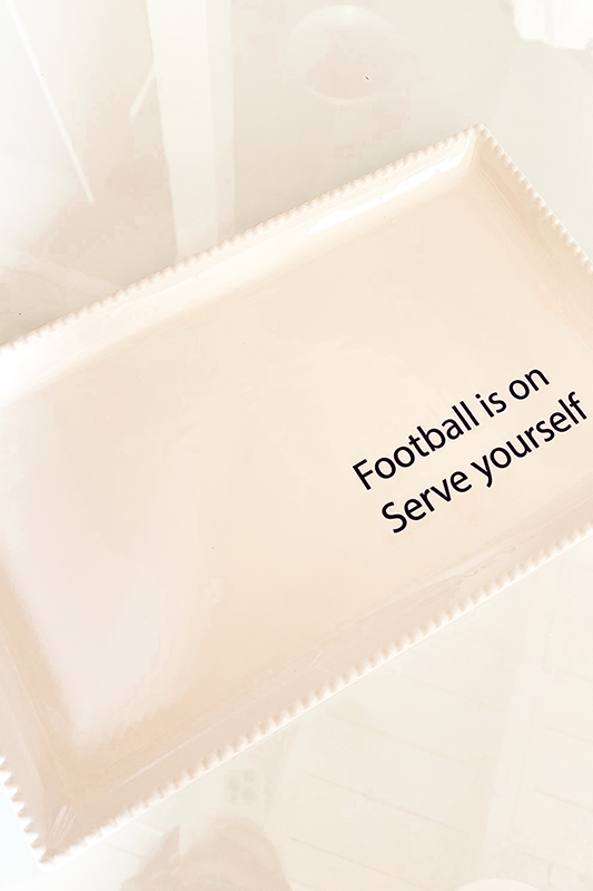 Football Serving Platter